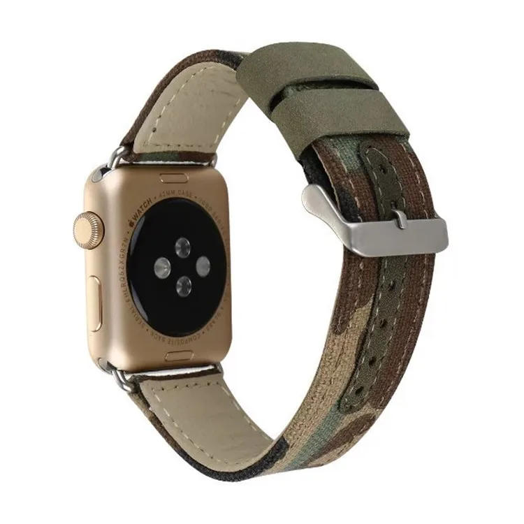 Для Apple Watch Band Series 1/2 тканевые Смарт часы из натуральной кожи с заменой ремешка