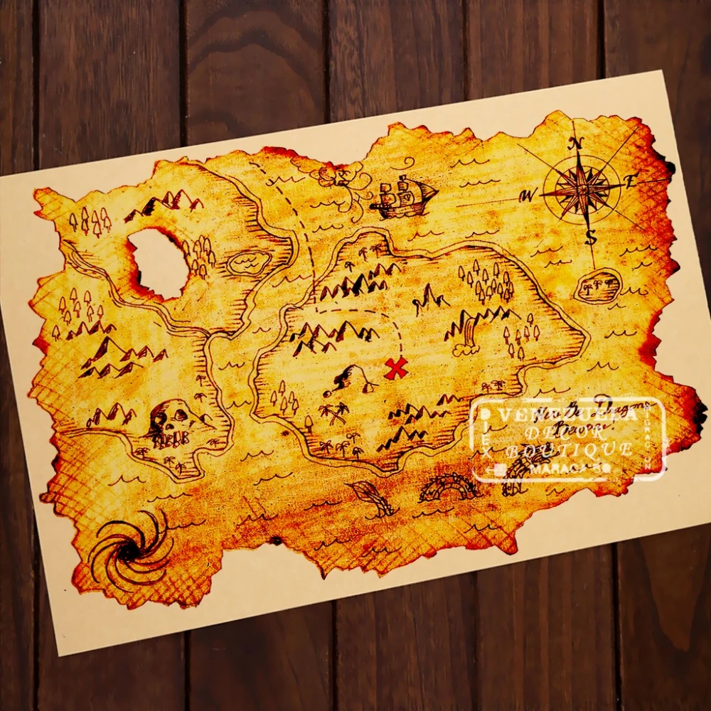 Carte chasse au trésor maison clearance