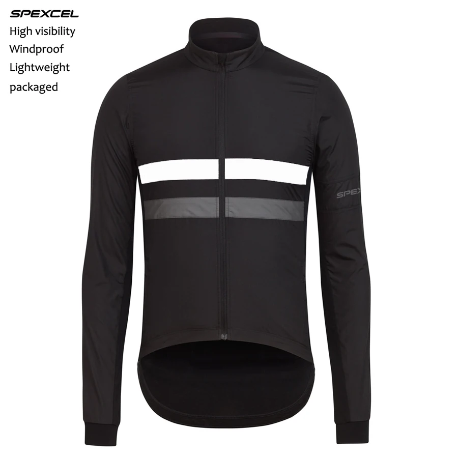 

2017 Spring SPEXCEL Lightweight windproof jersey High visibility reflective long sleeve cycling windproof jacket free shipping