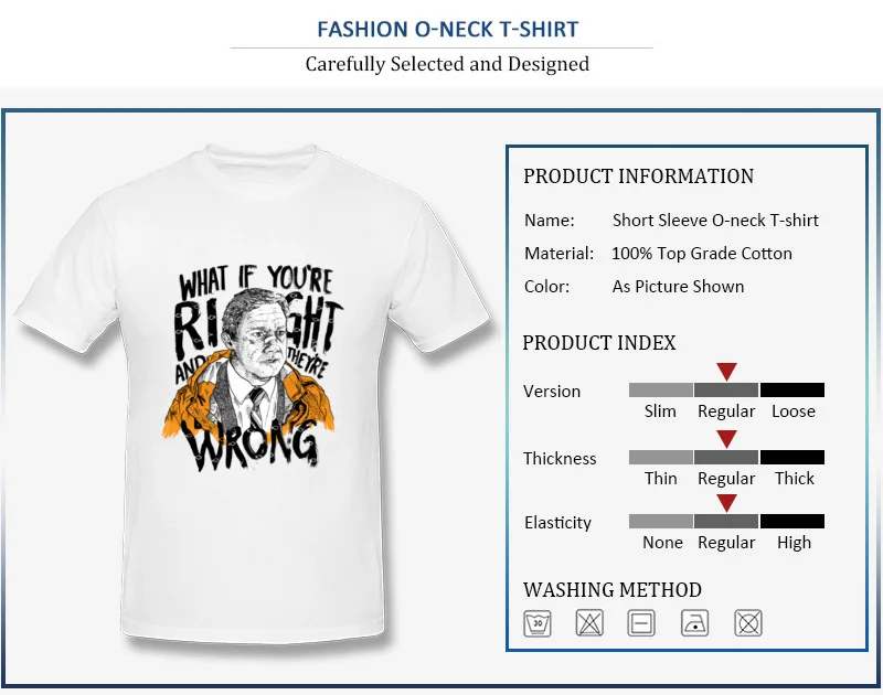 Hot Sale Student T Shirt Round Collar Summer Fall Short Sleeve Cotton Fabric Tops Tees What If Youre Right Casual Sweatshirts