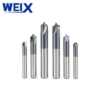 סגסוגת כרסום WEIX 1PC Solid Carbide Arc R זווית End Mill 4 חלילים CNC כרסום קאטר Anti-R Chamfering נתב ביט עבור סגסוגת פלדה (2)
