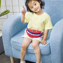 Унисекс для девочек и мальчиков Модная нагрудная сумка Детские карманы 3D Маленький Дьявол милый водонепроницаемый