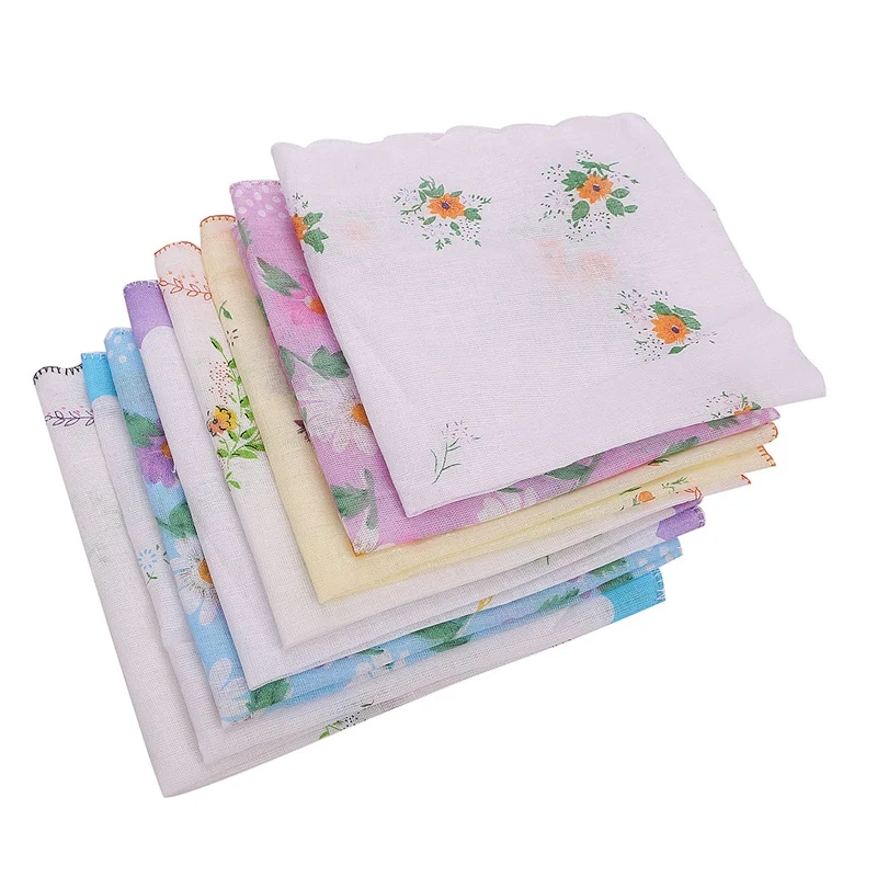 Ladies Embroidered Handkerchiefs With Single Initial Monogram Calligraphy Style Custom Monogrammed Womens Handkerchief