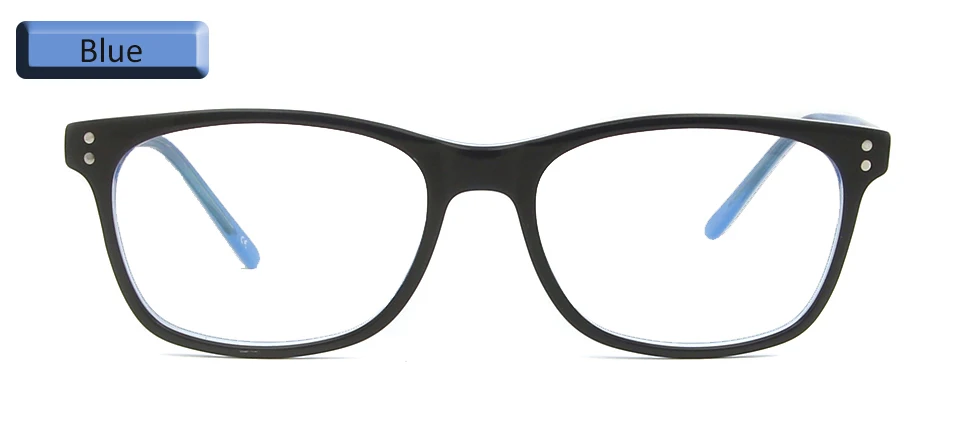 SORBERN прочная оправа для детских очков ацетат Квадратный Ботан Стиль очки мальчики девочки Близорукость Оптические очки прозрачные Линзы для очков - Цвет оправы: Blue