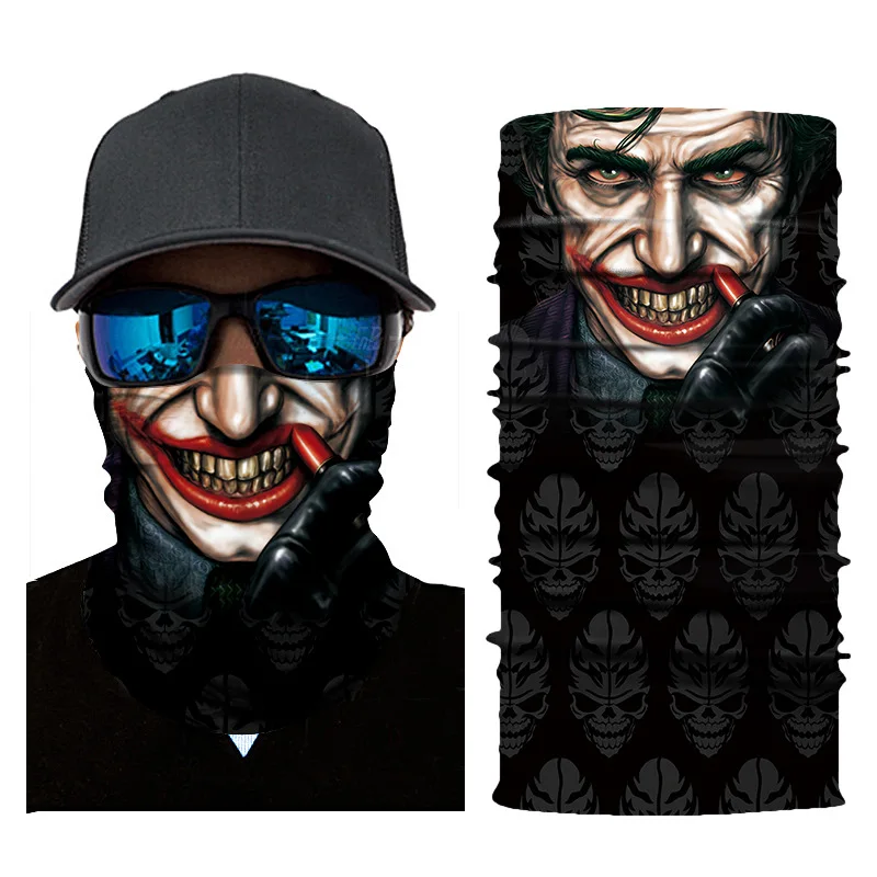 3D комиксов череп серии защита для лица Солнцезащитная маска для шеи кляп Балаклава из «дышащей» ткани мягкие украшения на голову для рыбалки Велоспорт Пешие прогулки - Цвет: AC141