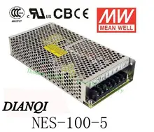 Оригинал MEAN WELL мощность suply блок переменного тока в постоянный питания NES-100-5 100 Вт 5 В 20A MEANWELL