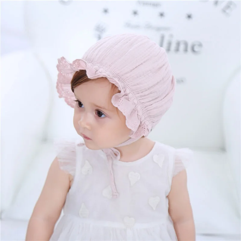 Lace Newborn Baby Hat Cute Cotton Kids Baby Girl Hat Cap Princess