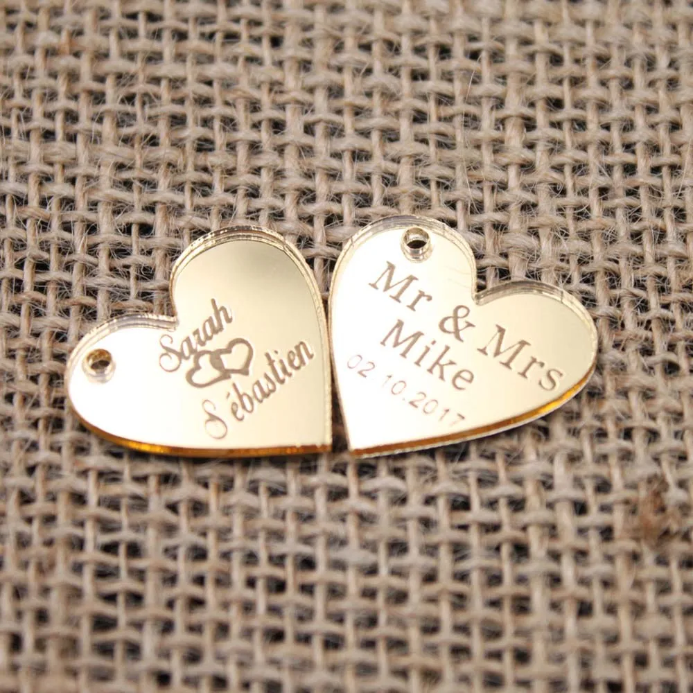Personalized MR & MRS Surname Love Heart Wedding Table Decor Favors Customized,Surname Love Heart Wedding Table Decoration Favors3