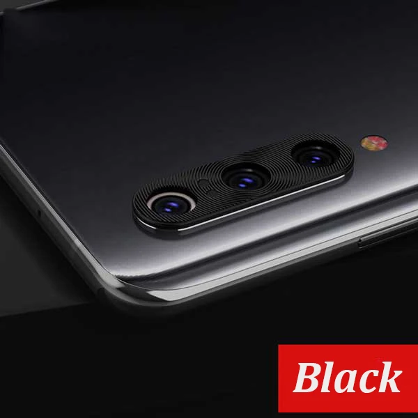 Защитный чехол для объектива камеры для Xiao mi Red mi Note 7 K20 Pro mi 9t 9 SE mi 9 Metal Bumer on Red mi K20 защитная рамка для камеры - Цвет: Черный