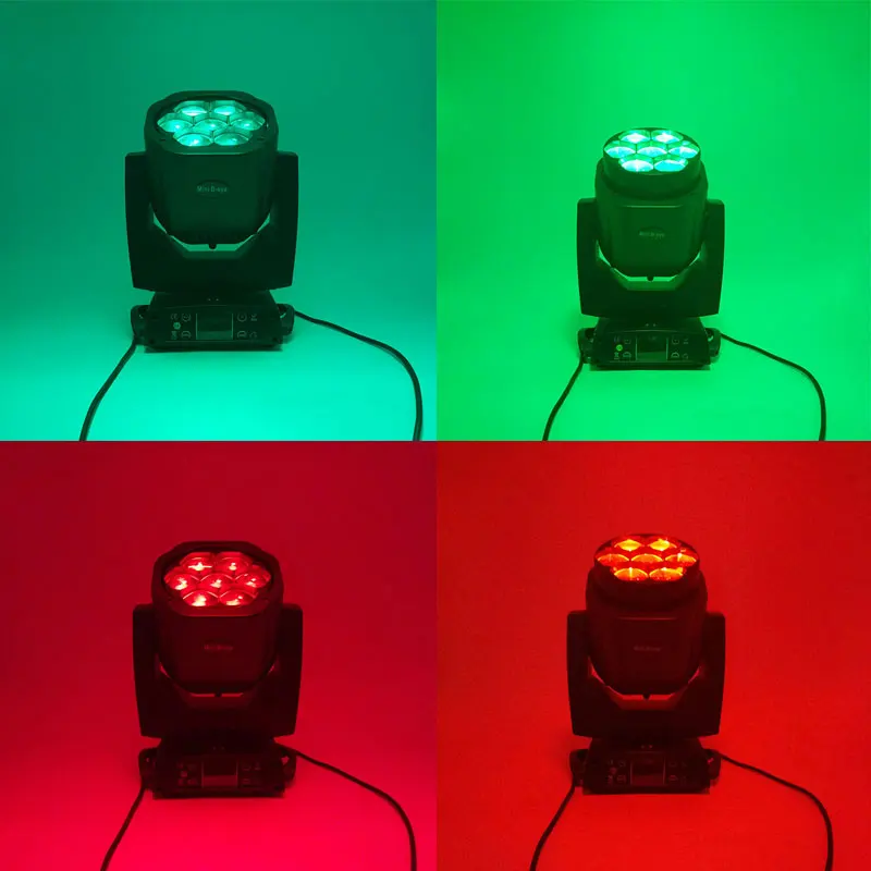 Светодиодный светильник Wash Big Eye пчел 7x15 Вт RGBW масштабируемый для DJ DMX с движущейся