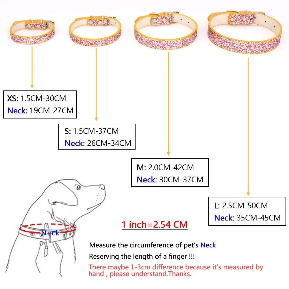 Bling из искусственной кожи дизайнерские кошачий собачий ошейник с красочным узором ремешок для щенка для малых и средних собак собаки чихуахуа ошейники для собак, Прямая поставка