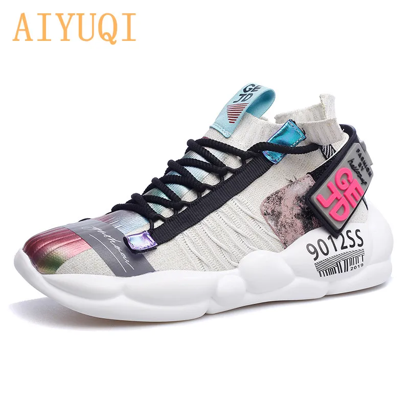 AIYUQI модные кроссовки для девушек Новинка 2019 года женская обувь на плоской