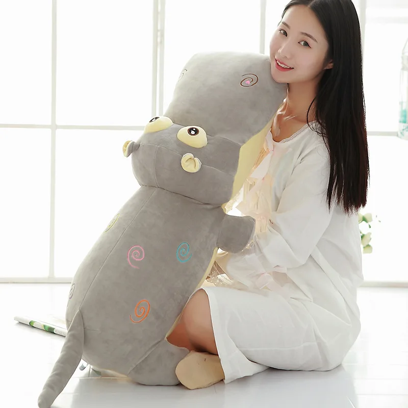 50cms New soft short plush hippo bolster toy, lovely cushion, pillow