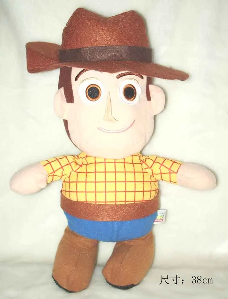 Original Rare 38cm Big Toy Story Woody Cowboy Cute Soft Stuffed