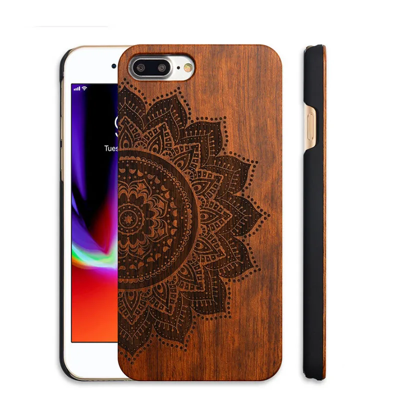 Экзотический Деревянный чехол для телефона с 3D рисунком iPhone 8 пластиковый
