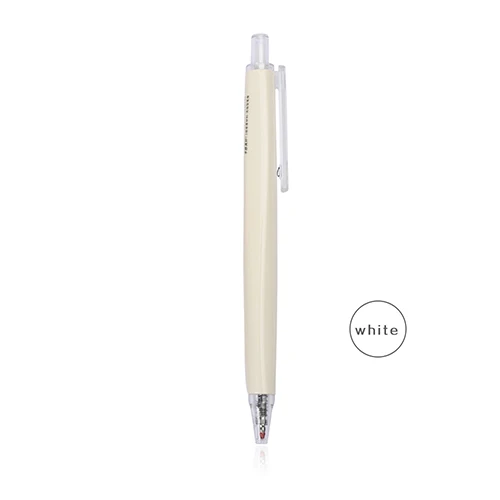 JIANWU 1 шт. Высококачественная креативная гелевая ручка для моделирования простая модная нейтральная ручка металлический стиль офисные принадлежности 0,5 мм - Цвет: white