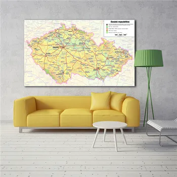 

Czech Republic Map Canvas Print Picture Unique Wall Art Sticker Cafe Bar Pub Home Decor Exquisite Design Painting