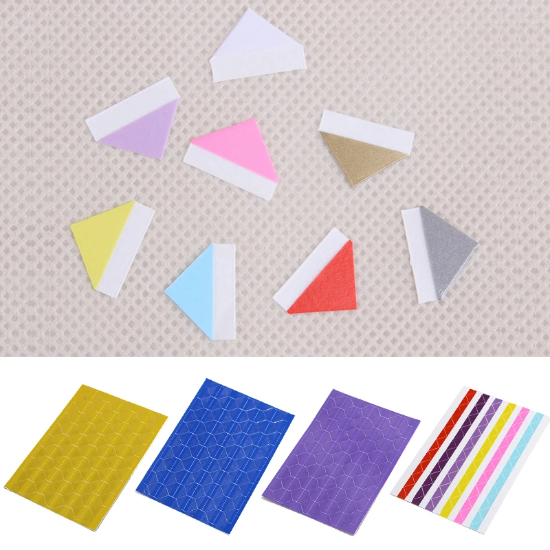 1 Sheet=102 Pcs PVC Stickers DIY Colorful Corner Scrapbook Paper Photo Albums Frame Picture Decoration