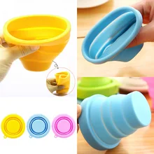 Силиконовые деликатные конфеты цвет складной походный путешествия 200 мл нежная телескопическая Мода 1 шт. новая Питьевая Складная чашка