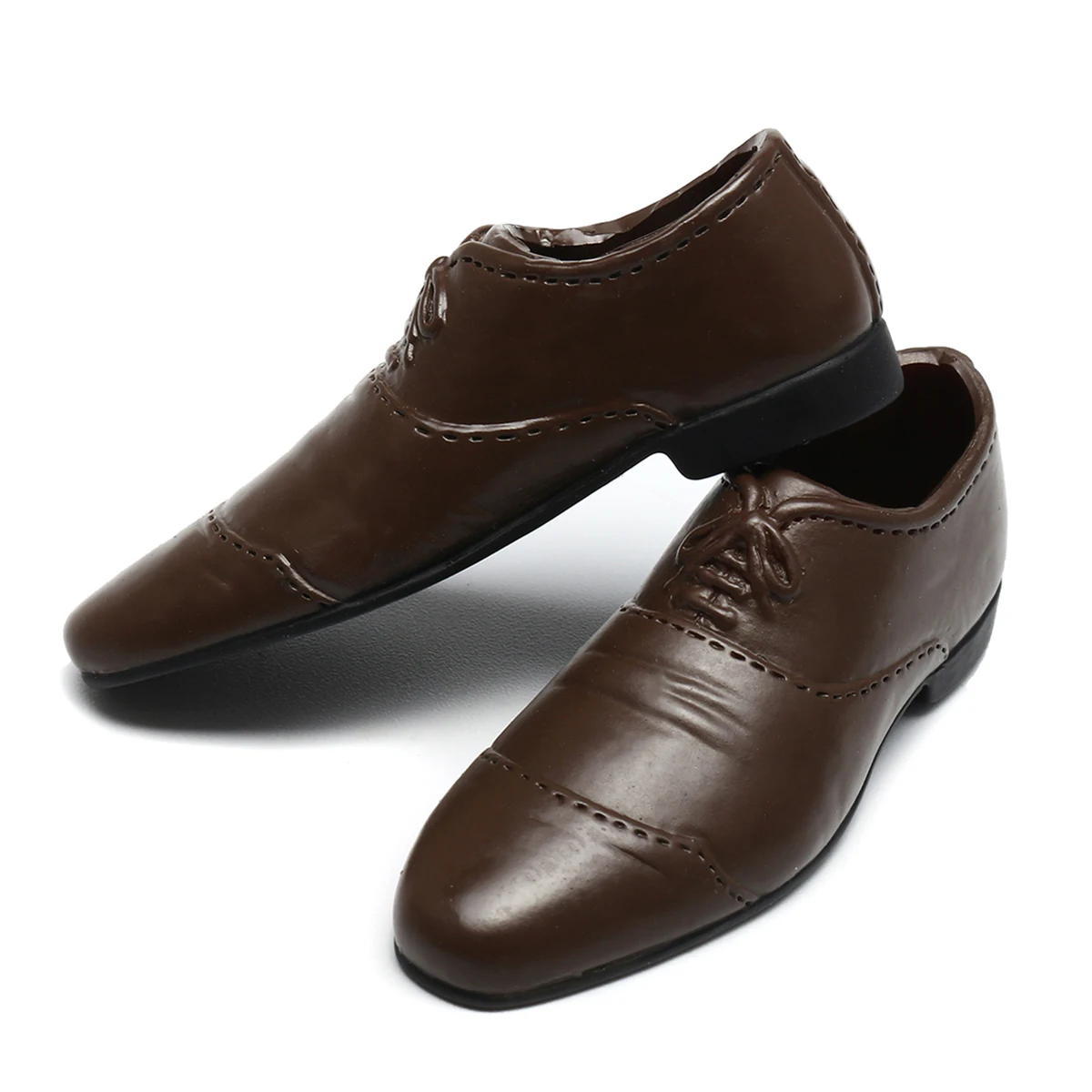 1//6 Scale Men/'s Black//Brown Leather Shoes Toys For 12/" Male Action Figure Body