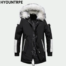 Мужские парки куртки новые зимние теплые из искусственного меха ягненка шерсть пальто на молнии с капюшоном толстые пальто повседневные средней длины толстовки Верхняя одежда куртка