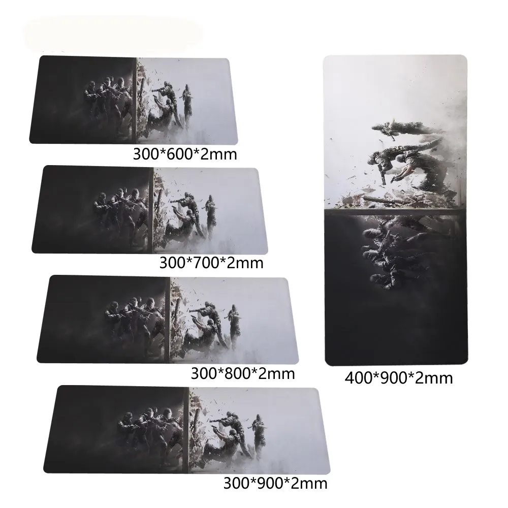rainbow six siege Large Gaming Keyboard Mouse Pad Rubber