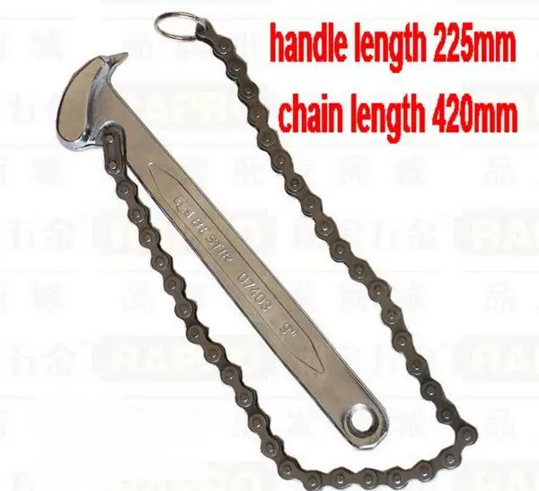 

BESTIR taiwan made vanadium steel 9" chain oil filter spanner car repair tools NO.07403 freeship wholesale