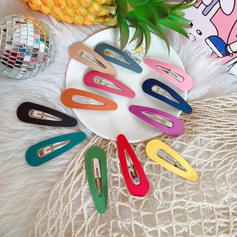 

Sale BB Hair Clip High Quality Exquisite Allergy Free Unique Big Party Scrub Beautiful Candy Color 1PC Small 2019 Arrival