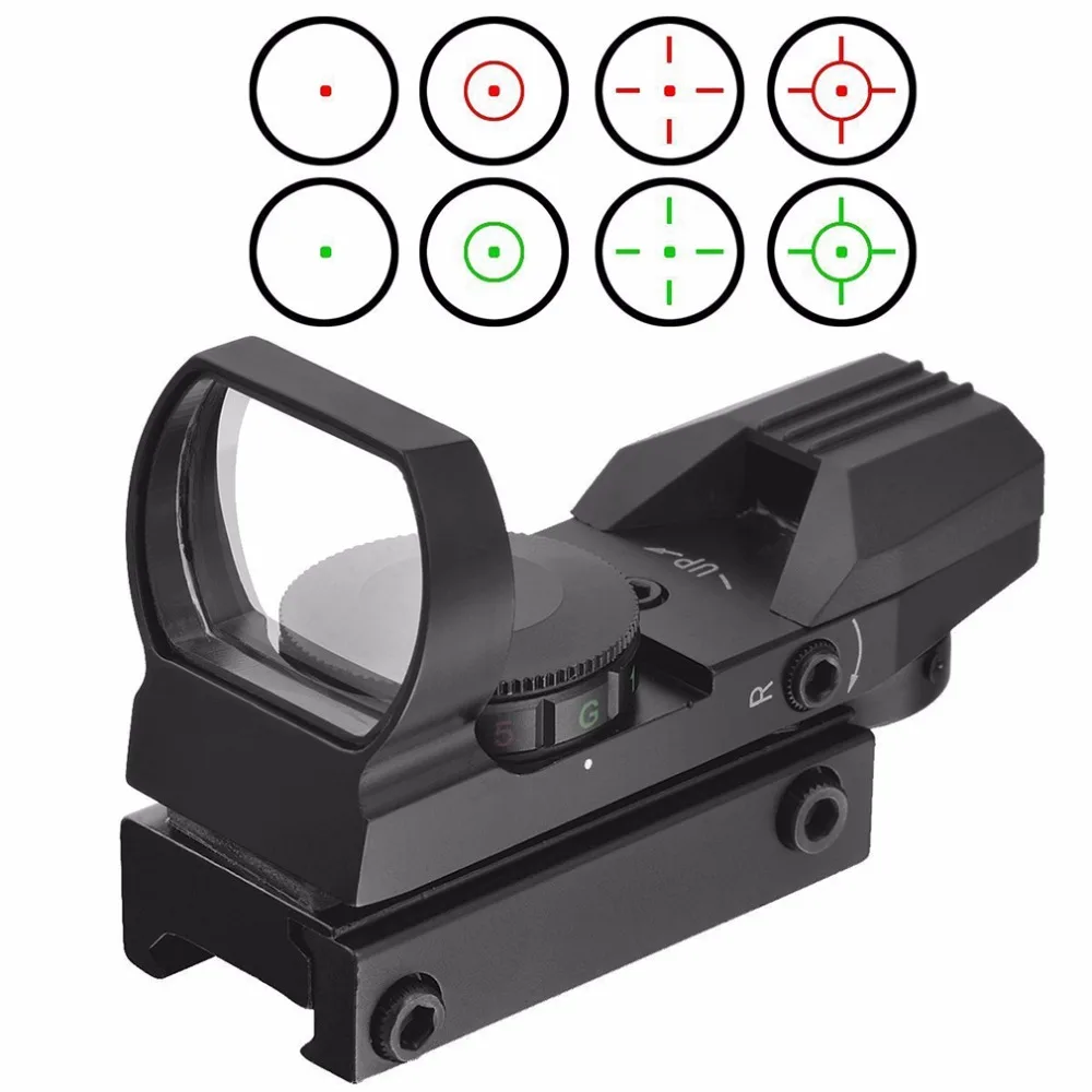 المهنية التكتيكية التصوير المجسم الأحمر الأخضر بندقية Riflescope دوت التصوير المجسم 1x22x33 ريفلكس 4 شبكاني الصيد النطاق البصري أداة المهنية التكتيكية التصوير المجسم الأحمر الأخضر بندقية Riflescope دوت التصوير المجسم 1x22x33 ريفلكس 4 شبكاني الصيد النطاق البصري أداة