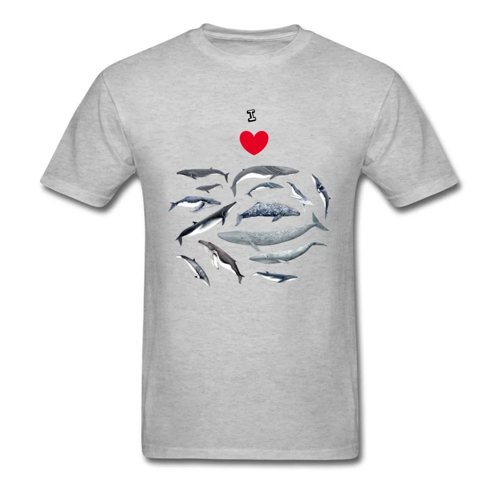 Прочный Шарм I Love Whales Мужская Черная Спортивная футболка больших размеров