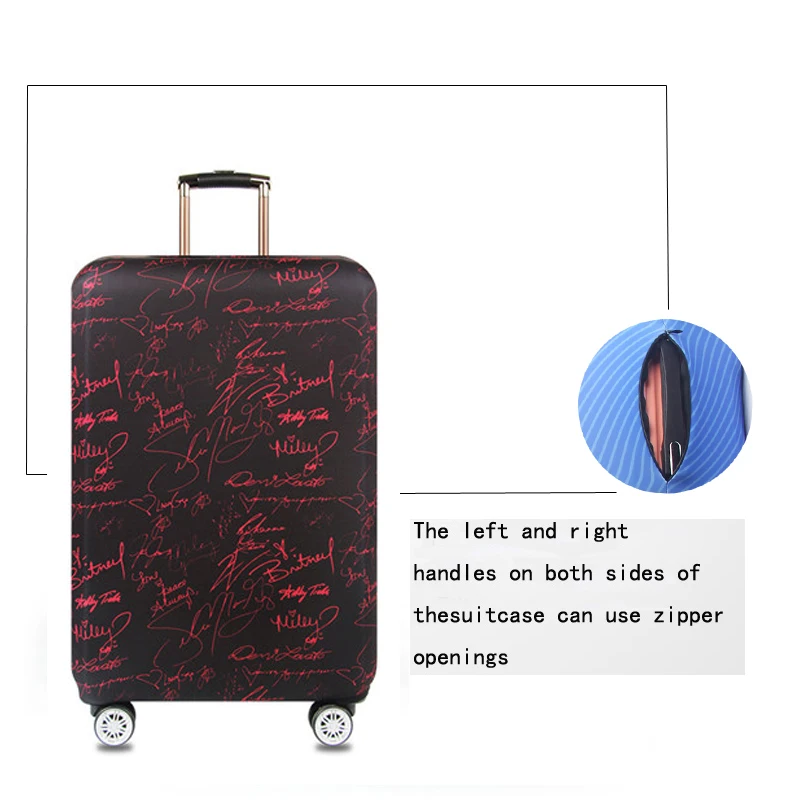 HMUNII чехол, плотный эластичный чехол для багажа, защитный чехол на молнии для 18-30 дюймов, чехол для багажника, чехол для путешествий, чехлы, сумки, A1-14