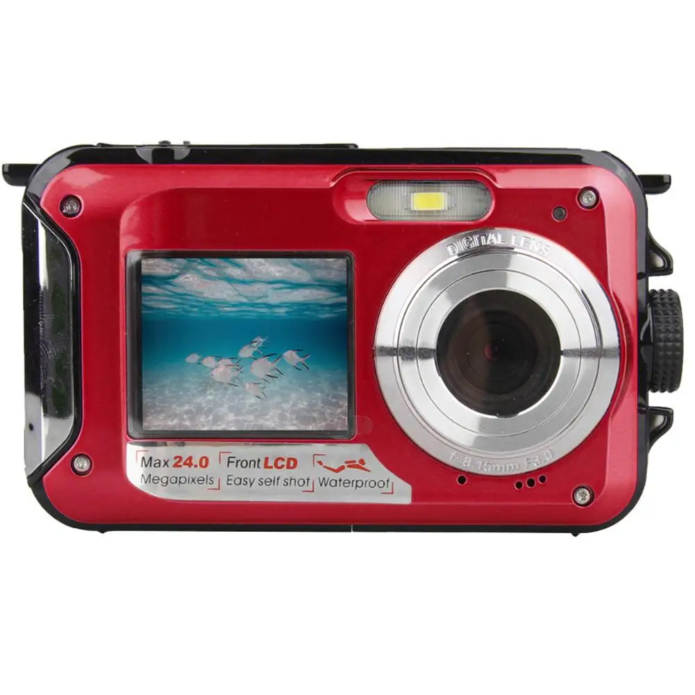

SHOOT Full HD 1080p Double Screens Sports Digital Zoom Waterproof Dive Camera Kid Gift
