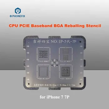 

PHONEFIX PCIE NAND CPU BGA Reballing Stencils IC Chip Soldering Repair Tools Stainless Steel for iPhone 7 7P 6S 6SP 6 6P 5S 5