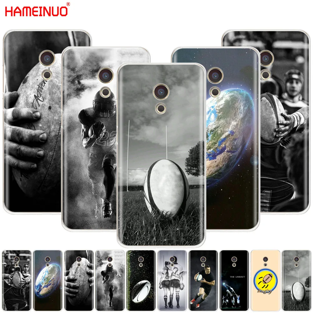 HAMEINUO الرجبي الكرة الرياضة غطاء الهاتف حالة ل Meizu M6 M5 M5S M2 M3 M3S MX4 MX5 MX6 برو 6 5 U10 U20 ملاحظة زائد