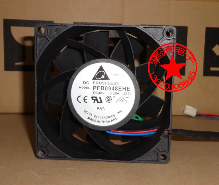 Вентилятор охлаждения сервера Delta Electronics PFB0948EHE -5E51 48 В 0 26 А 90x90x38 мм 3 провода |