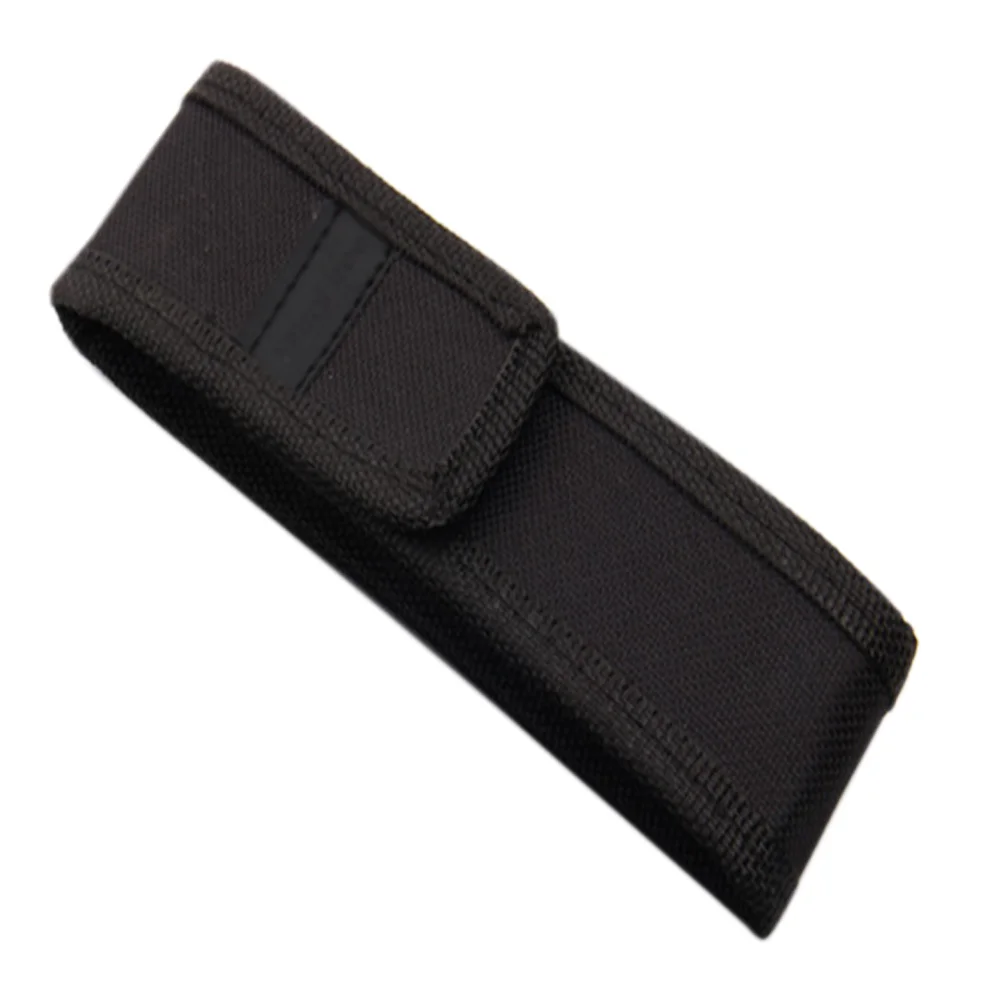 17cm Black Nylon Flashlight Holster Holder Belt Clip Pouch Case for C8 501B 502B
