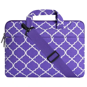 

Men Women Laptop Gift Handbags Geometric Pattern Protective Business Storage Briefcase Travel Cover Rectangle Shoulder Bag