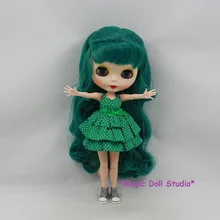 Новинка 12 дюймов Blyth кукла голова зеленый Hiar ню Blyth кукла 12 дюймов Модная Кукла розничная