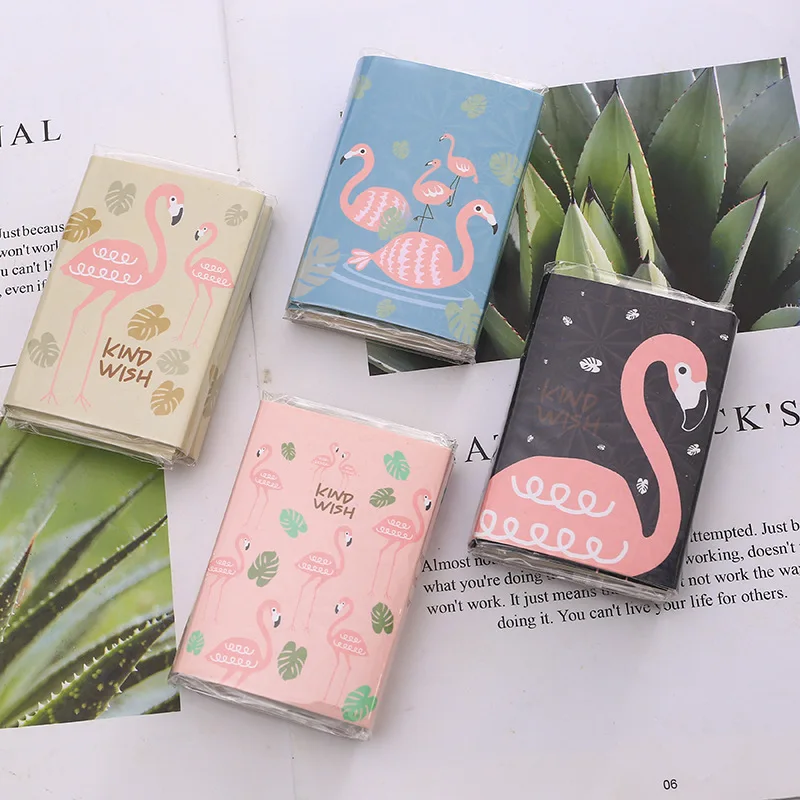 

6 Folding Flamingo Memo Pad Sticky Notes Kawaii Stationery Paper Stickers Planner Notepad Bookmark School Supplies
