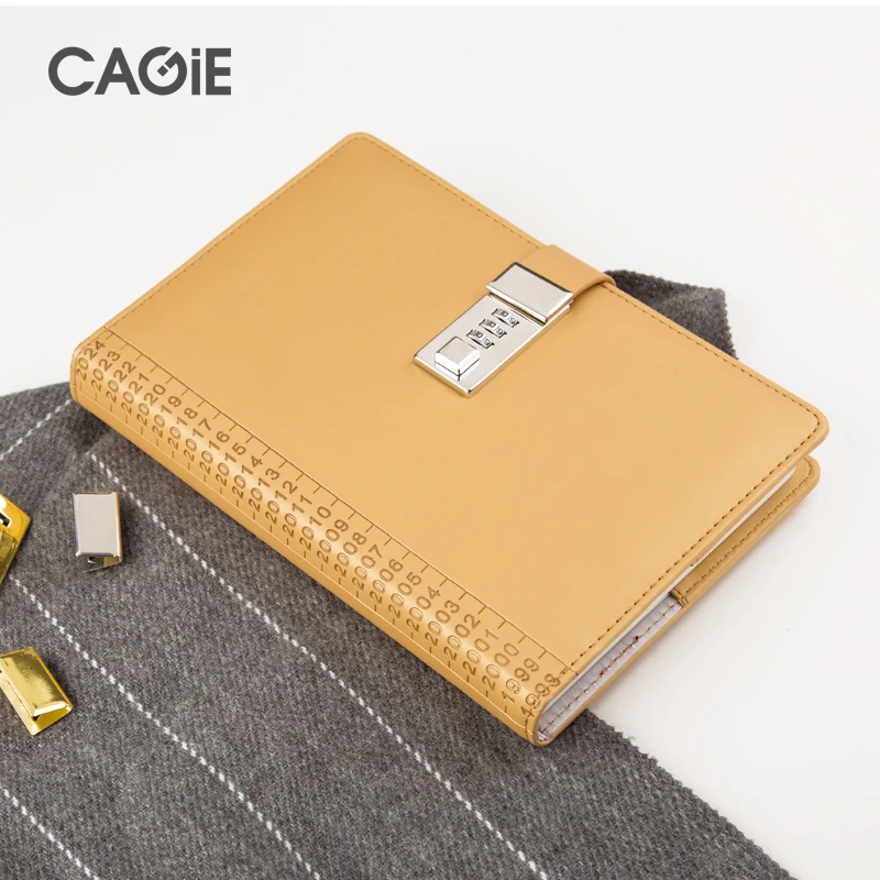 Кожа Журнал Cagie блокировочный блокнот Vintager кожа Filofax A5 планировщик