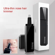 Безболезненный триммер для волос в носу и ушах со светодиодный светильник унисекс электрический прибор для стрижки волос в носу на батарейках