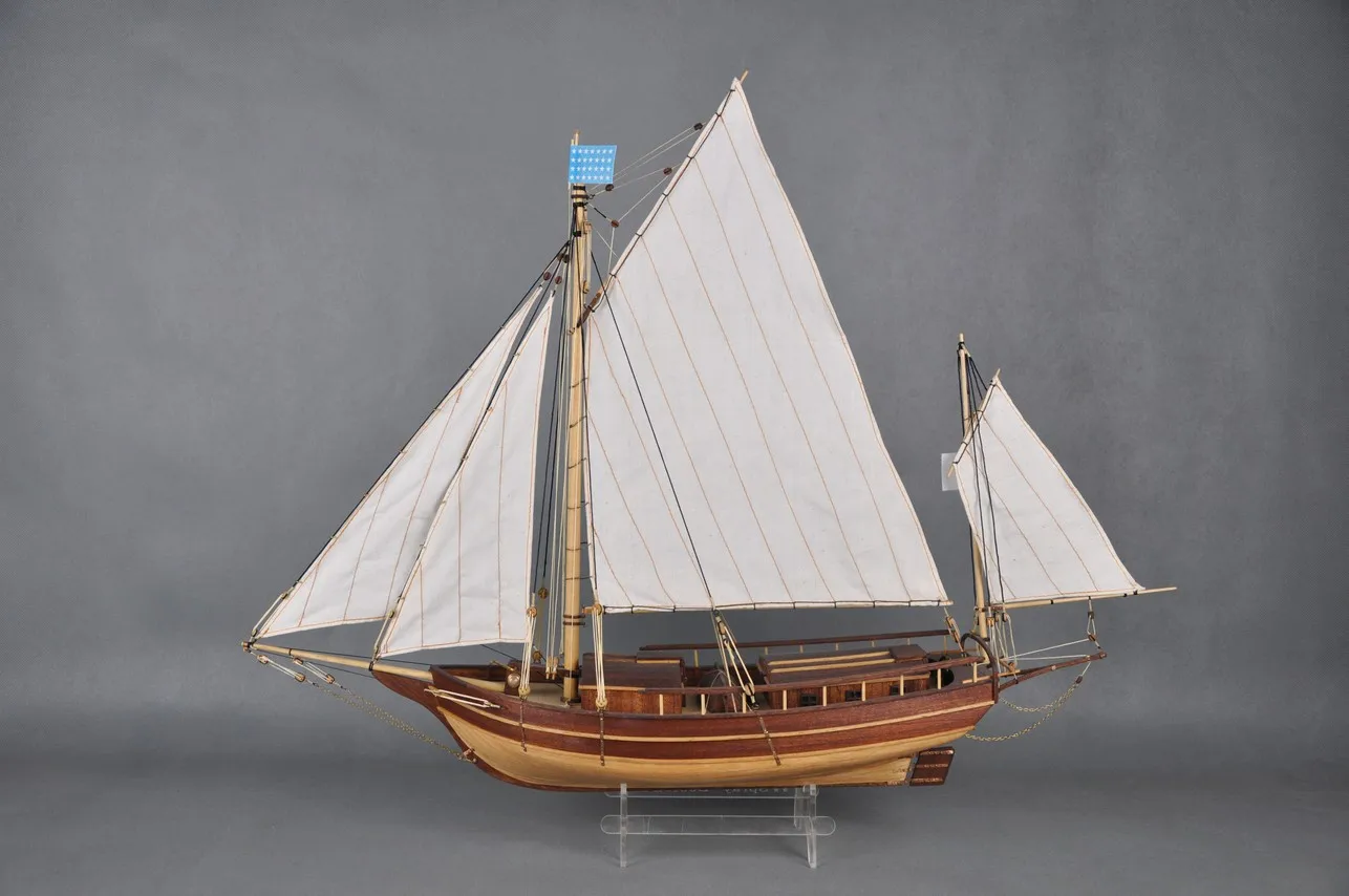 Model Boats Wooden Boston The Waves of The Wooden Sailing Ship Model
