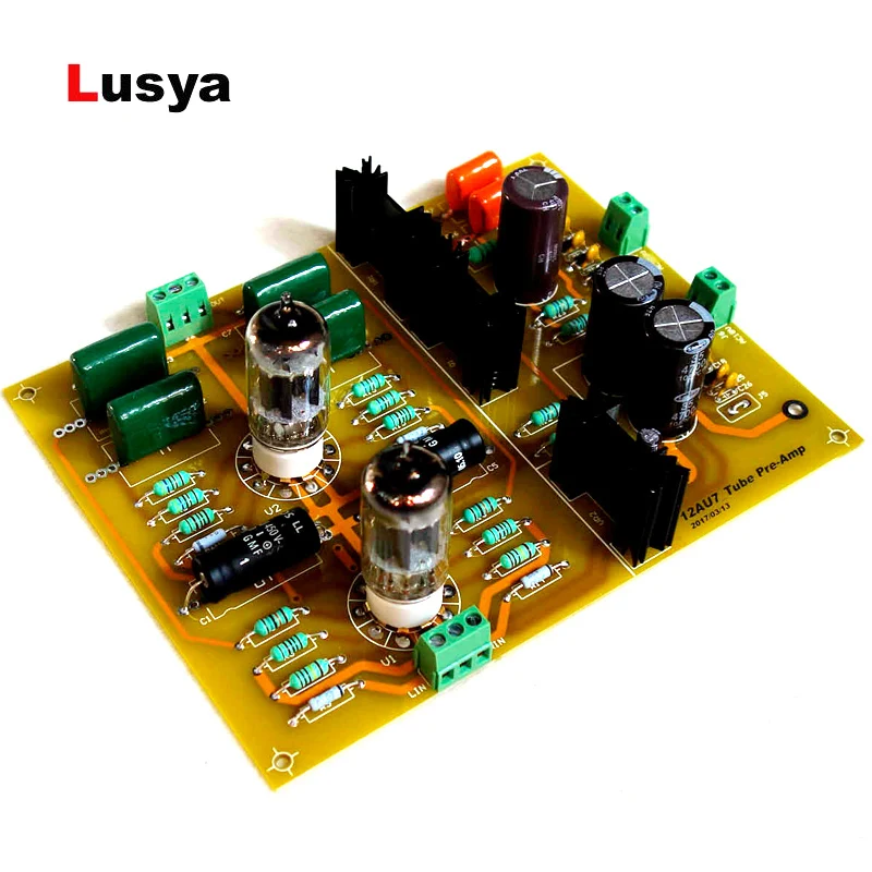 

12AU7 ECC82 hifi bile preamp PCB parts finished board DIY kit tube preamplifier C5-007