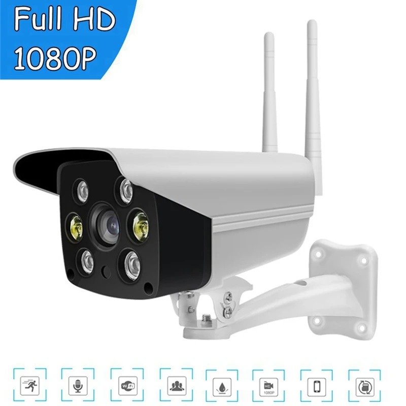 

1080P Wireless Outdoor Security Surveillance Camera CCTV IP66 Waterproof / Night Vision / Motion Cloud Cam Activity Alert