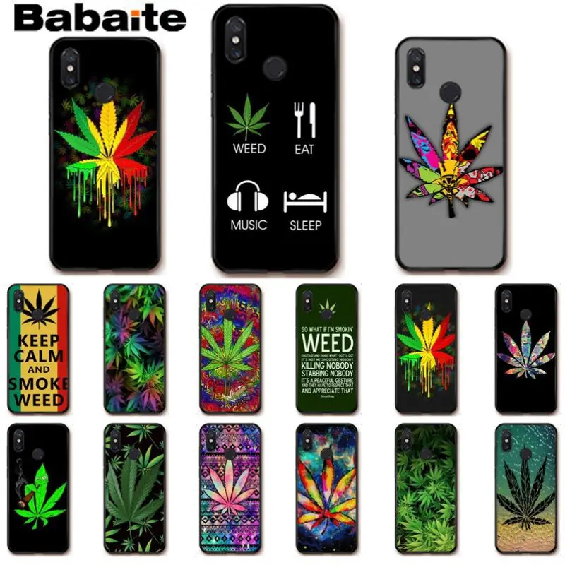 

Babaite SMOKING eat weed sleep music Soft Phone case Cover For xiaomi mi 8se 6 mi8lite note2 note3 mix2 max2 max3 Mobile Cases
