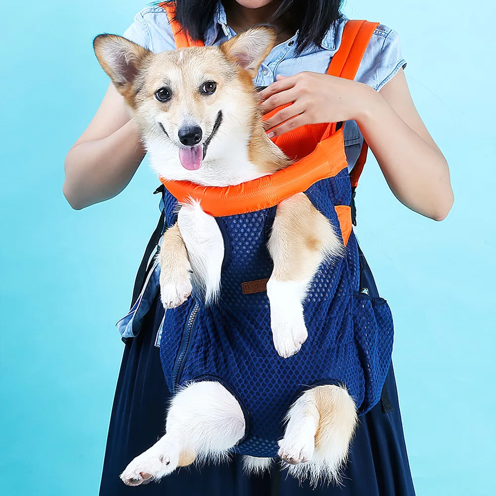 Рюкзак-переноска для домашних животных, сетчатая Передняя сумка-переноска для собак, нагрудный рюкзак, дышащая сумка для собак, кошек, Путешествий, Походов на открытом воздухе