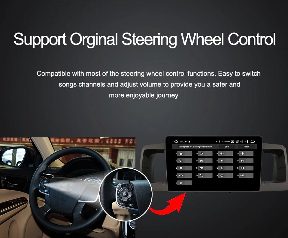Discount 9" 4GB RAM 64GB ROM DSP For Toyota Auris Corolla EX/E120 2003-2011 Car Steering Wheel Control GPS Wifi BT Navi Rear Camera 10