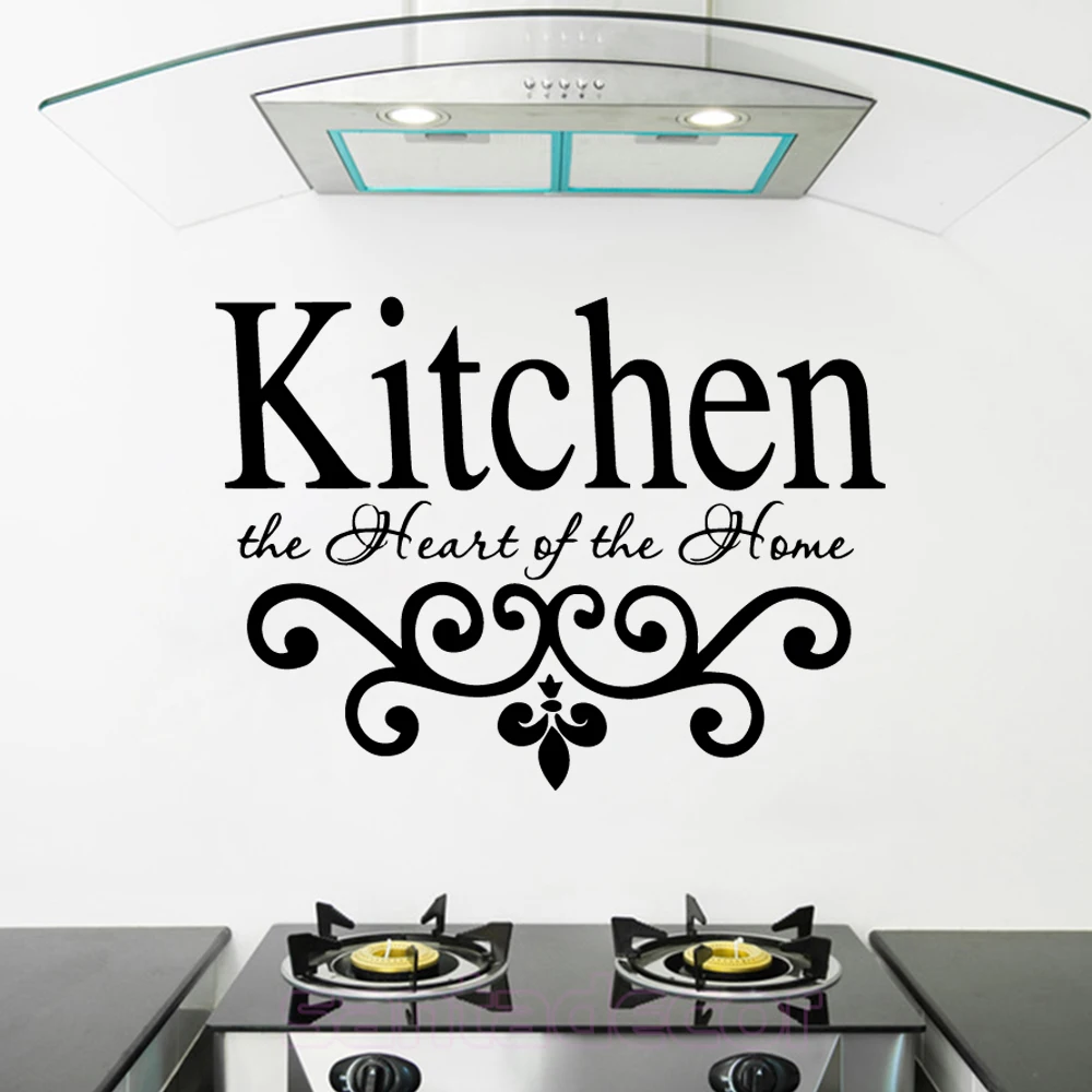Kitchen Wall Stickers DIY Art Decal Decoration Dining Hall Wallpapers PVC Wall Decals
