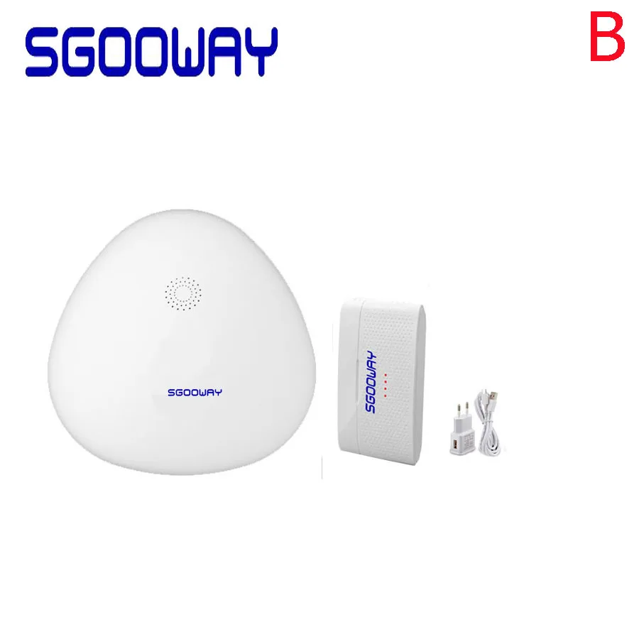 Sgooway WiFi датчик для двери сигнализация двери охранная сигнализация магнитный переключатель беспроводной, оконный, дверной датчик открытия - Цвет: Ket B