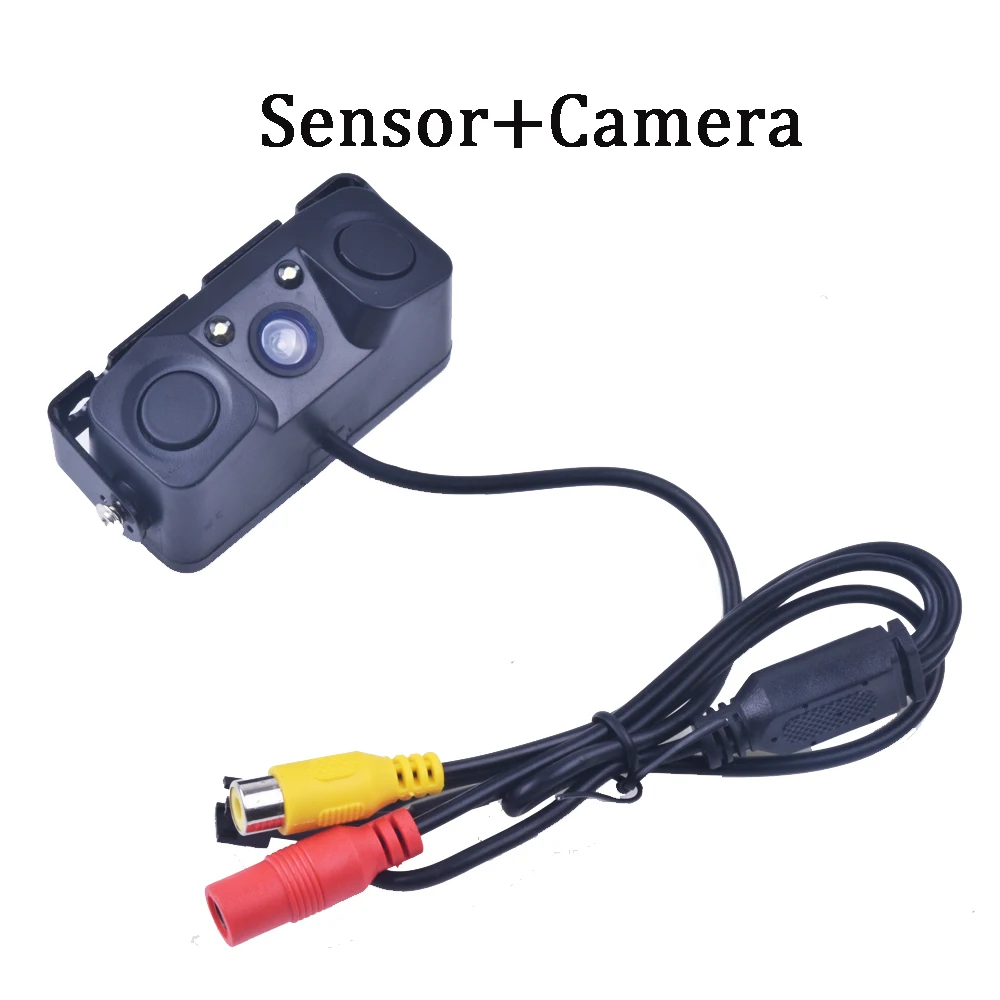 

New Car Video Parking Camera Sensor Rear view camera + 2 Sensors Indicator Bi Bi Alarm Radar 3 in 1